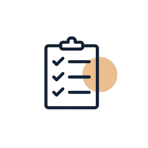Tax deduction checklist icon